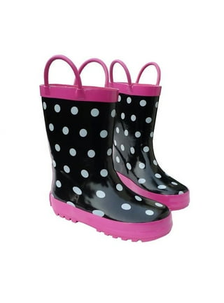 nsendm Female Shoes Adult Extra Wide Calf Rain Boot Heeled Rain