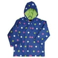 thumbnail image 1 of Foxfire FOX-601-25-4T Childrens Navy Polka Dot Raincoat - Size 4T, 1 of 2