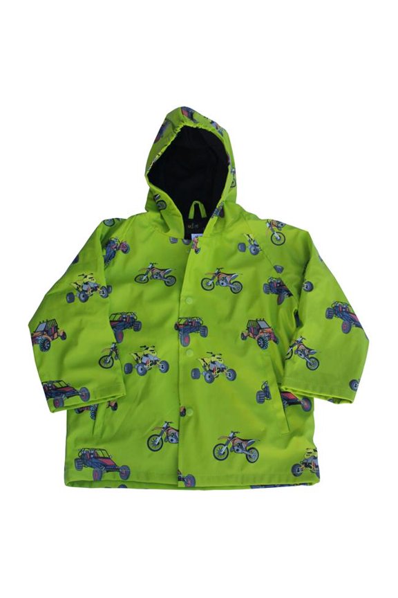 FOX-601-36-2T Childrens Green Sand Toys Raincoat - Size 2T