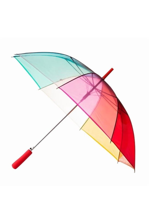 for Kids FOX-622-18 Childrens Rainbow Umbrella, Clear