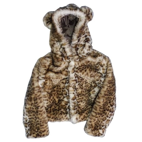 Foxfire for Kids FOX-704-15-S Snow Leopard Hooded Jacket - Small