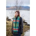 thumbnail image 1 of Foxford Woolen Adult Wool Extra Fine Merino Wool Scarf – Block Check, One size, 1 of 6