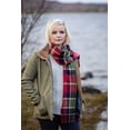 thumbnail image 1 of Foxford Woolen Super Soft Irish Merino Scarf – Red/Green/Black, One size, 1 of 3