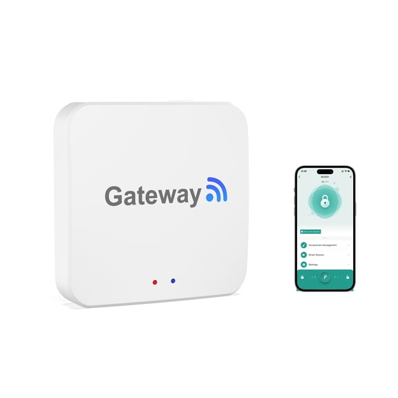 Foxgard Tuya Gateway for Smart Door Lock, Remote Control Smart Fingerprint Door Lock via Tuya App-Gateway Smart Hub Compatible,2.4GHz WiFi Only
