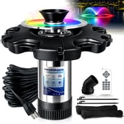 Foxlux Pond Fountain Aerator with RGB Lights, 750W 1HP, 15000 GPH, IP68 Waterproof
