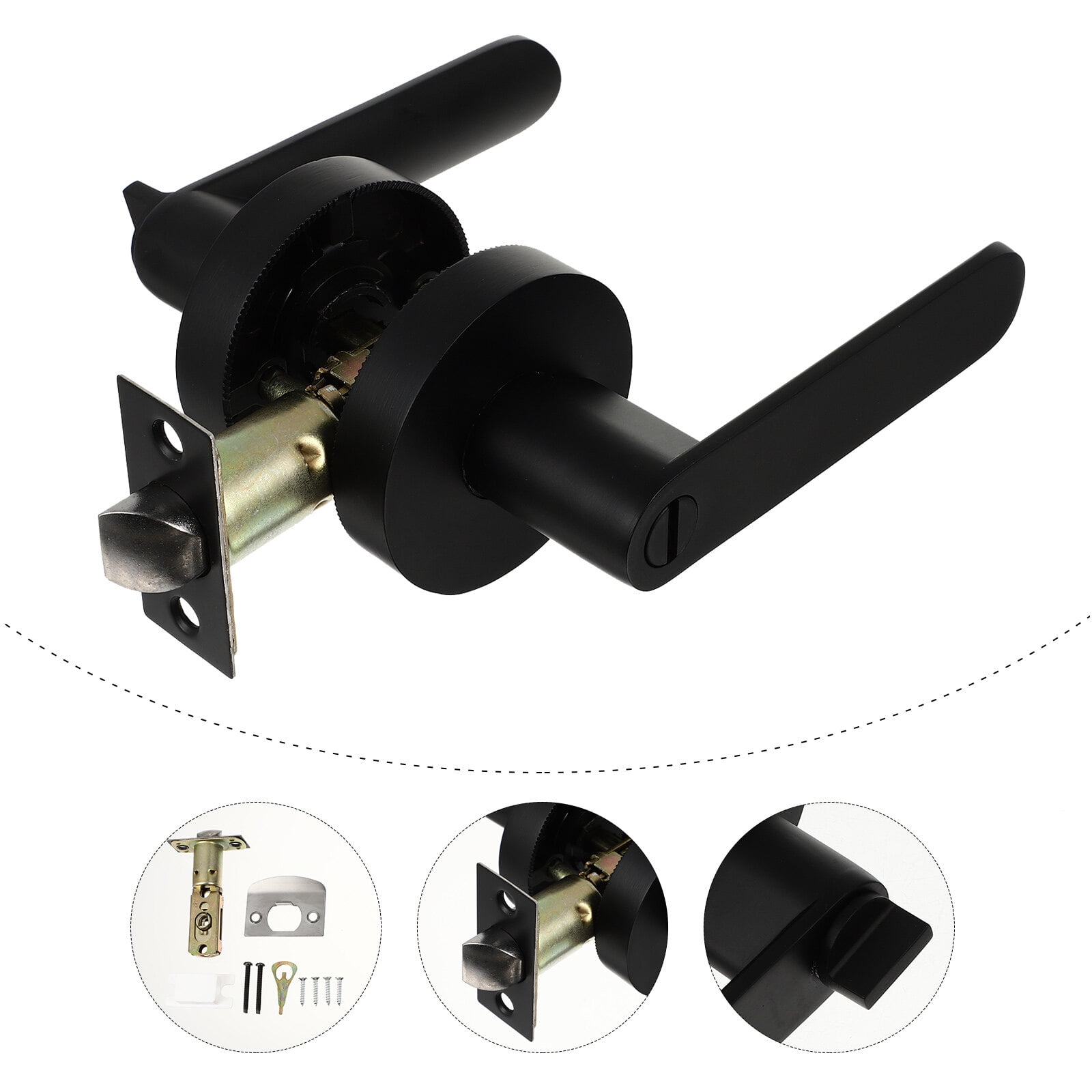 Foxnovo 1 Pair Indoor Door Handles Zinc Alloy for Living Room - Walmart.com