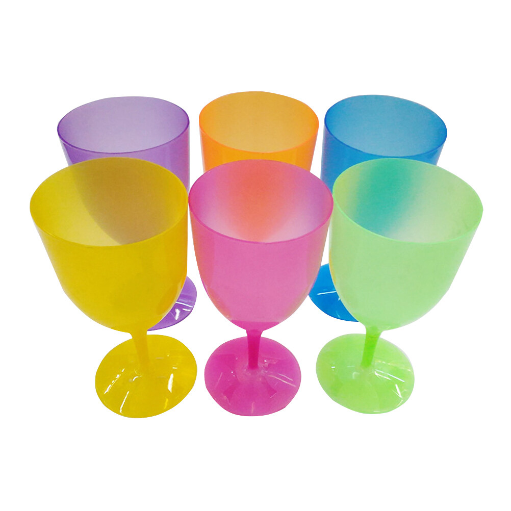 Foxnovo 12pcs Plastic Margarita Glasses Cups Cocktail Cups Colorful