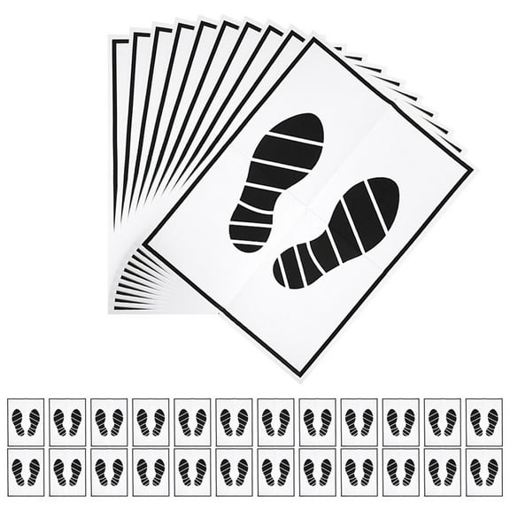 Foxnovo 60Pcs Disposable Paper Foot Mats for Auto Lightweight Portable Assorted Colors