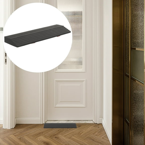 Toyandona Threshold Ramp Black Rubber for Sweeping Robots Spliceable Tailored