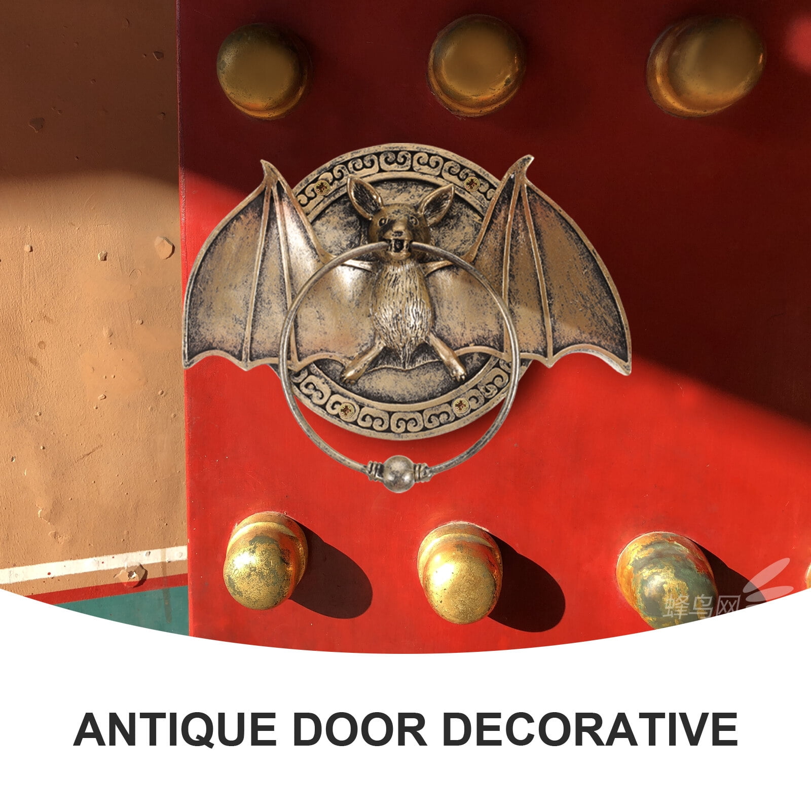 Foxnovo Antique Bat Door Decor Entrance Door Handle Knocking 1Pcs ...