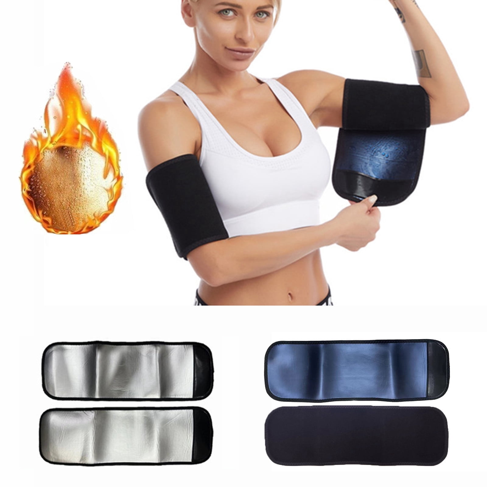 Foxqixa 2-Pack Arm Sleeves for Men & Women - Sports Sweating & Shaping ...