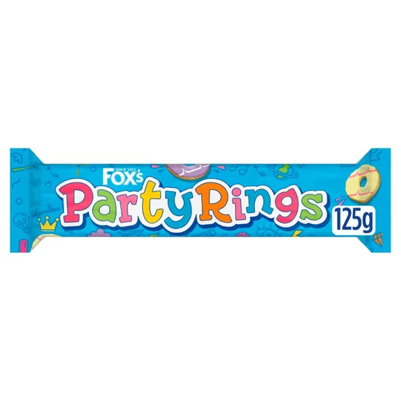 Foxs Party Rings Biscuit 125g.