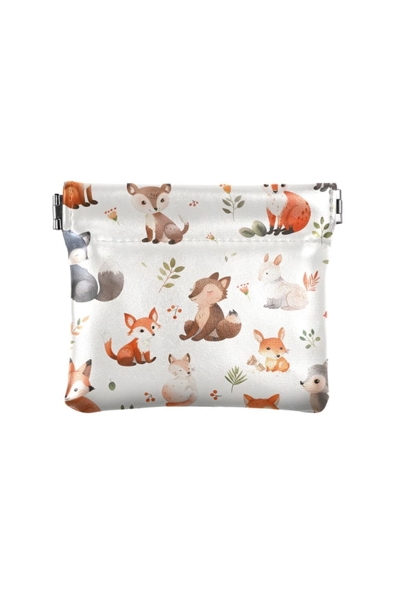 Foxs Wallet Small PU Leather Change Pouch Wallet for Women