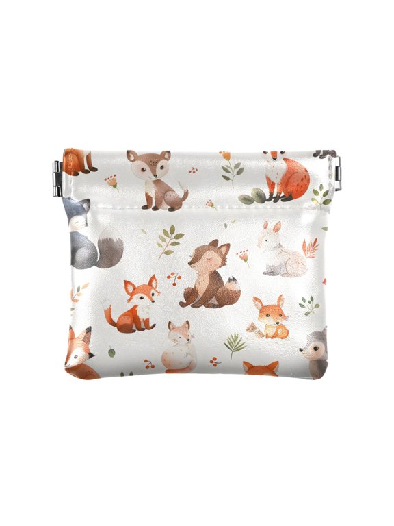 Foxs Wallet Small PU Leather Change Pouch Wallet for Women