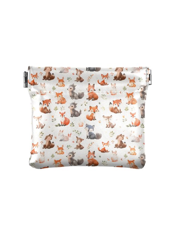 Foxs Wallet Small PU Leather Change Pouch Wallet for Women