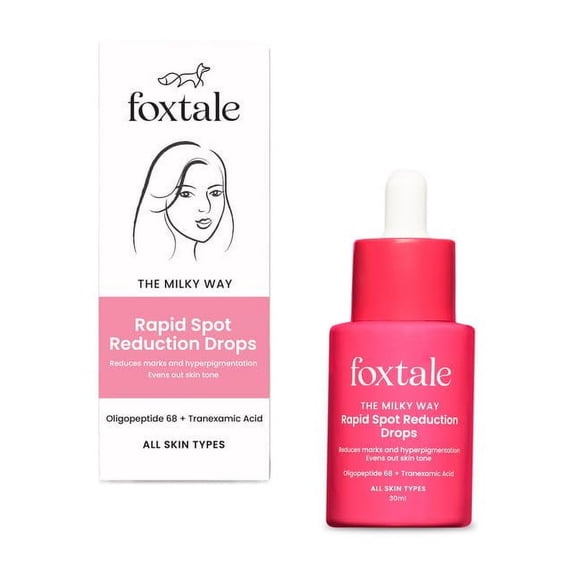Foxtale 3 Tranexamic Acid Face Serum with Peptides Niacinamide for Hyperpigmentation Reduces Marks Dark Spots Evens Out Skin Tone All Skin Types Men and Women 30 ml