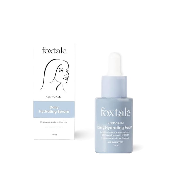 Foxtale Hyaluronic Acid Serum, For Intense 24-Hour Hydration & Redness Repair, Best for Dry, Dehydrated, and Sensitive Skin Types, Men & Women, 30 ml
