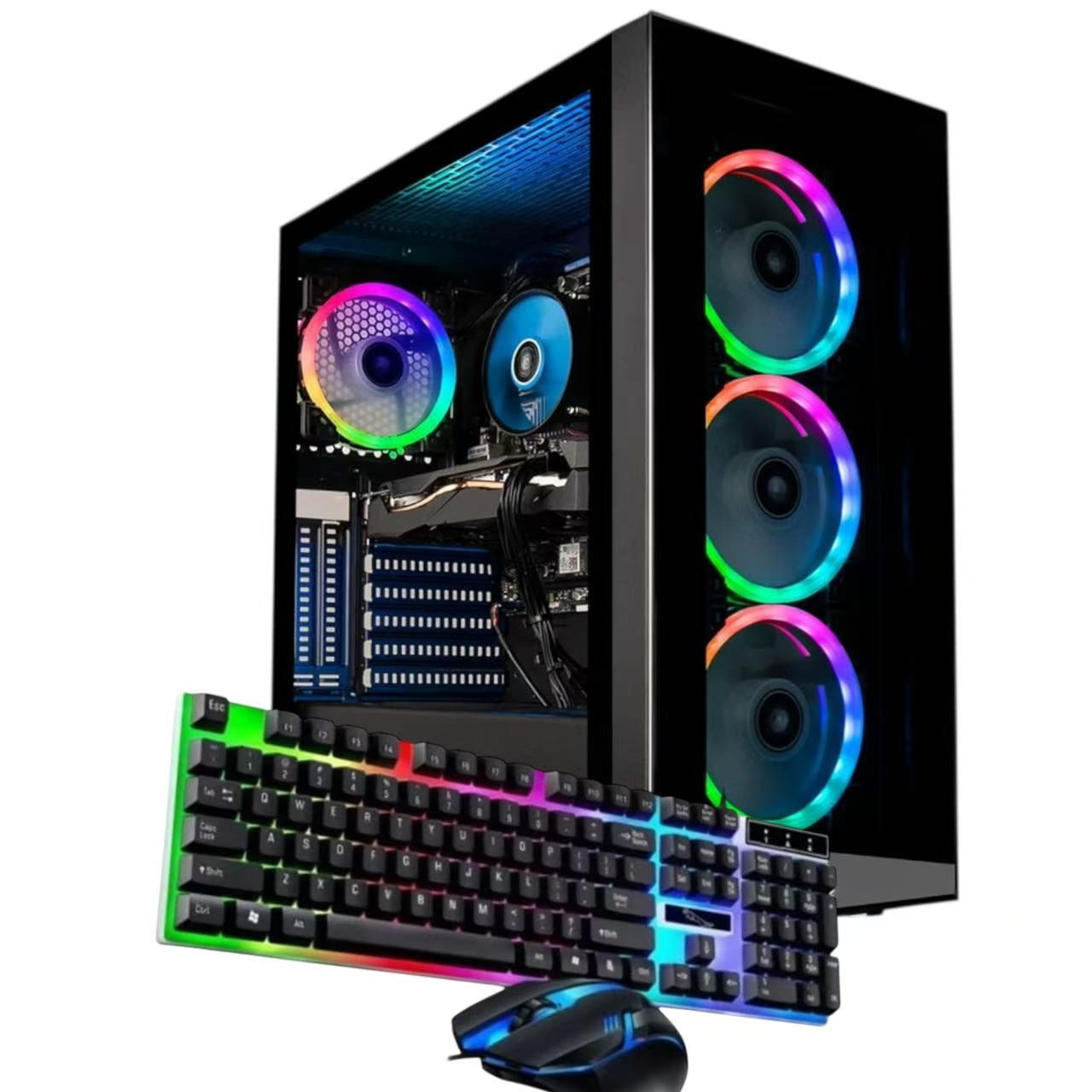 CORE i7爆速PC★Windows11★1TB 1000GB SSD+HDD Foxtec Gaming PC Desktop, Intel Core i7 up to 3.9GHz, 16GB