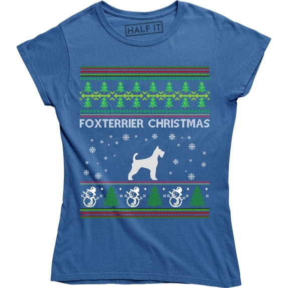 Foxterrier Christmas - Xmas Holiday Dog Lover Women's Ugly T-Shirt
