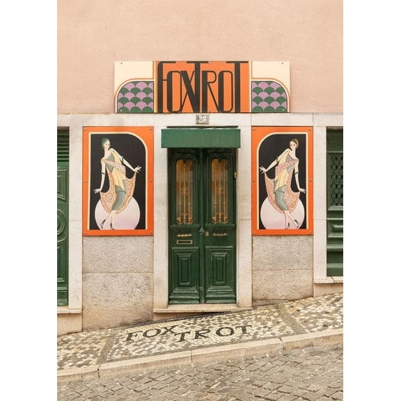 Foxtrot Bar Print Wall Art, Modern Wall Decor For Living Room Bedroom, 24x36 UNFRAMED