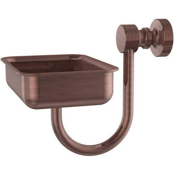 Foxtrot Collection Wall Mounted Soap Dish in Antique Copper