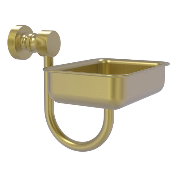 Foxtrot Collection Wall Mounted Soap Dish in Satin Brass