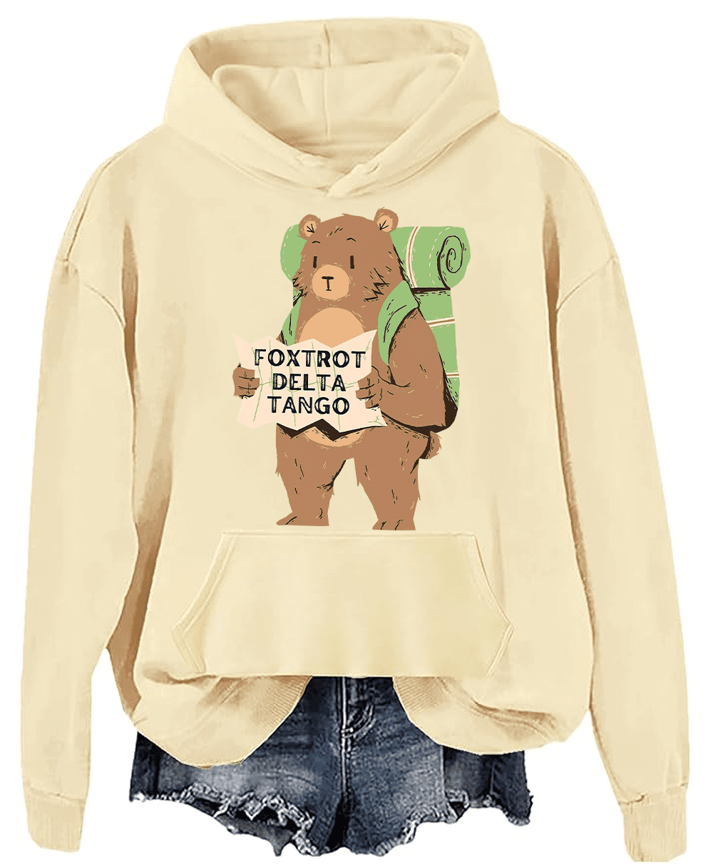 Foxtrot Delta Tango Hoodie Foxtrot Delta Tango Bear Sweatshirt Shirt ...