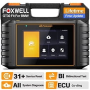 FOXWELL GT30 BMW OBD2 Scanner Diagnostic Tool, All System Bidirectional Diagnostic Scan Tool with 30+ Resets, ABS Bleeding, D-P-F Regen, SAS/EPB/TPMS/Oil Reset, Lifetime Free Update