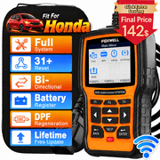FOXWELL NT510 Elite OBD2 Scanner For Honda, Bidirectional Full System Diagnostic Scan Tool, 31+ Reset Services ABS SRS EPB, Auto Vin, Wifi Free Update