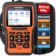 Foxwell NT510 Elite Car Scanner أداة تشخيصية للتحكم ثنائي الاتجاه OBDII Code Reader OBD2 Scanner نظام كامل صيانة كاملة إعادة تعيين الماسح الضوئي للسيارات لجميع السيارات EOBD OBD Scanner ، بنز