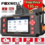 Foxwell NT604 Elite OBD2 Scanner Automotive Diagnostic Tool Car Four System Scanner Vehicle Code Reader for Engine Transmission ABS Airbag SRS Car Scanner Automotive Scanner Full OBDII Functions