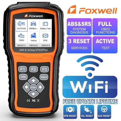 Foxwell NT630 Plus Bidirectional SRS SAS ABS Bleeding OBD2 Scanner Code Reader Diagnostic Tool