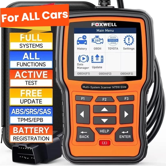 Foxwell OBD2 Scanner Automotive All Systems Bi-directional Diagnostic Tool OBD Car Fault Code Reader