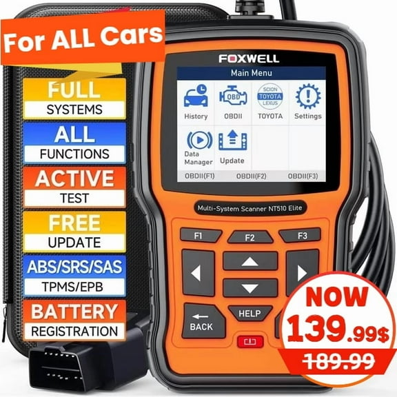 Foxwell OBD2 Scanner Automotive All Systems Bi-directional Diagnostic Tool OBD Car Fault Code Reader