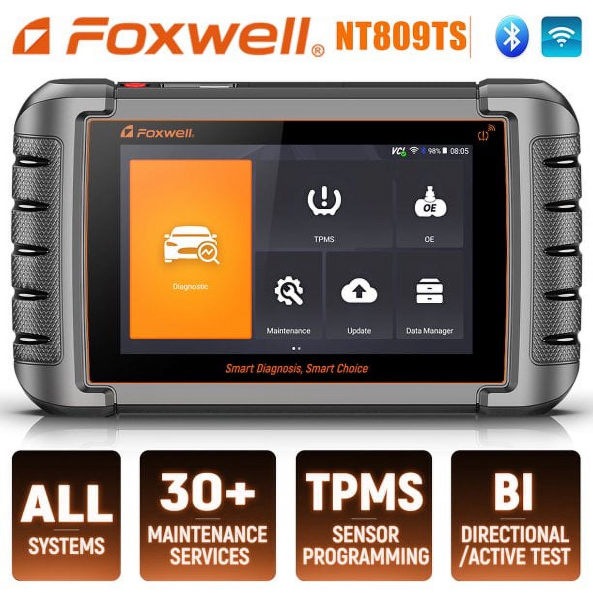 Foxwell T1000 TPMS Diagnostic Tool – Tire Pressure Sensor Scanner With OBD2