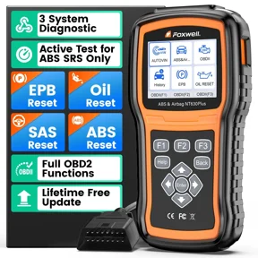 FOXWELL Bidirectional OBD2 Scanner ABS SRS Car Diagnostic Tool, Car Code Reader with SAS/Oil Light Reset, ABS Bleeding, Active Test Automotive Scan Tool