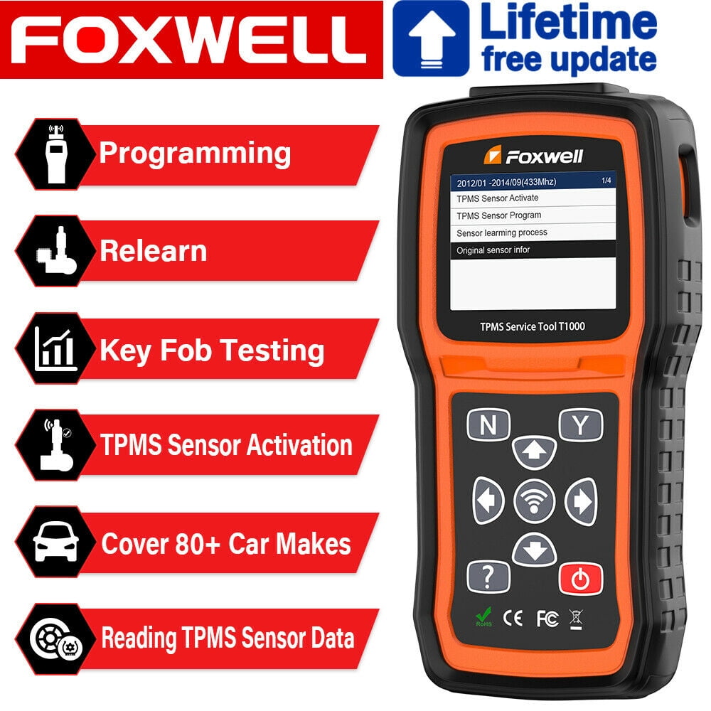 FOXWELL T1000 TPMS Tool Tire Pressure Monitor Sensor Diagnostic Tool