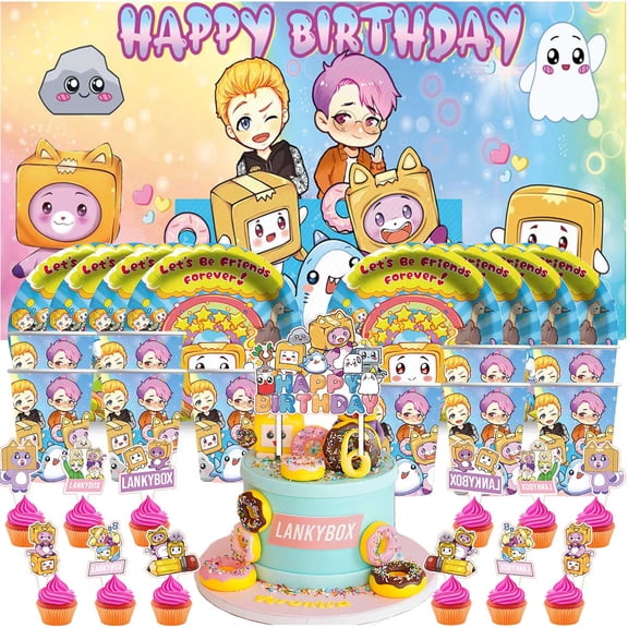 Foxy Birthday Cups Party Supplies Decor Backdrop Paper Plates Fans Decorations Banner