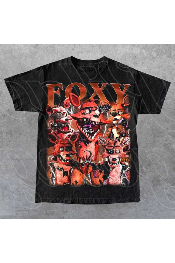 Foxy Five Nights At Freddy's Vintage T-Shirt, Gift For Woman and Man Unisex T-Shirt