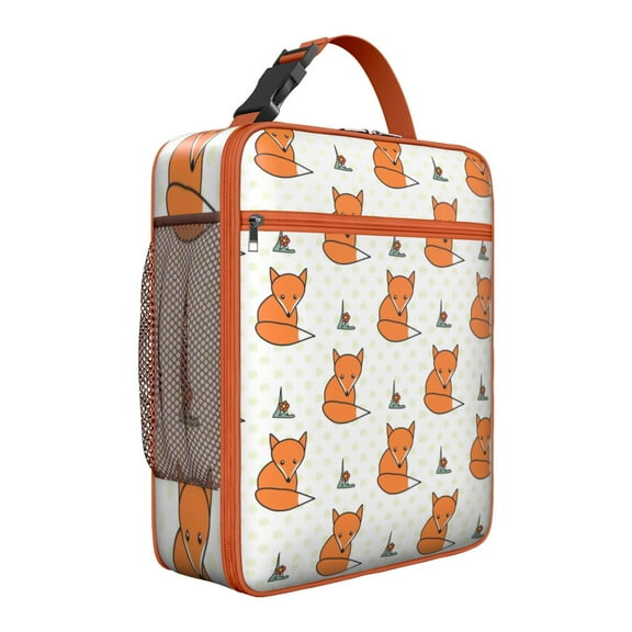 Foxy Insulated Lunch Box Men Reusable Lunch Bag Fit Most Bento Boxes Lunch Box Containers Office Beach