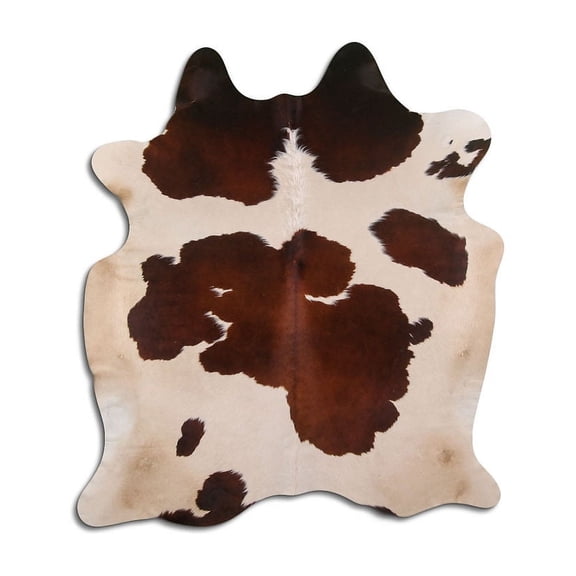 Foxy NATURAL cowhide rugs for sale BROWN AND WHITE rug
