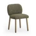 thumbnail image 1 of Foxy Olive Green Textured Fabric Dining Chair, 1 of 8