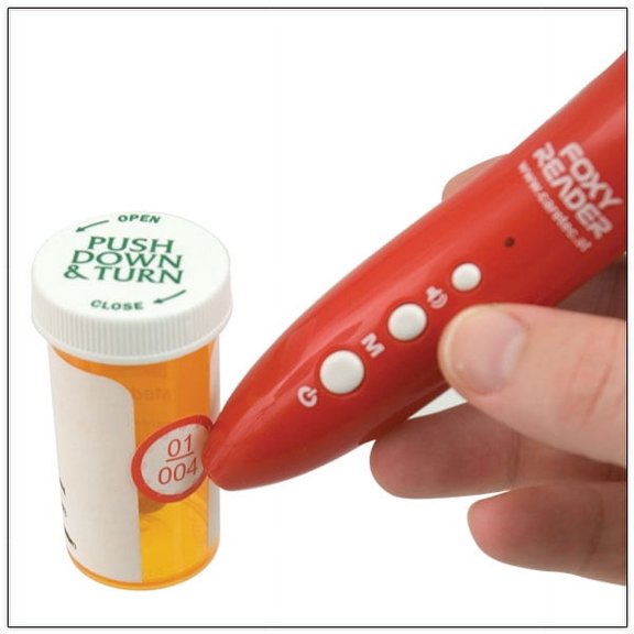 Foxy Reader Talking Label Reader Organizer Recorder MP3 Player Set