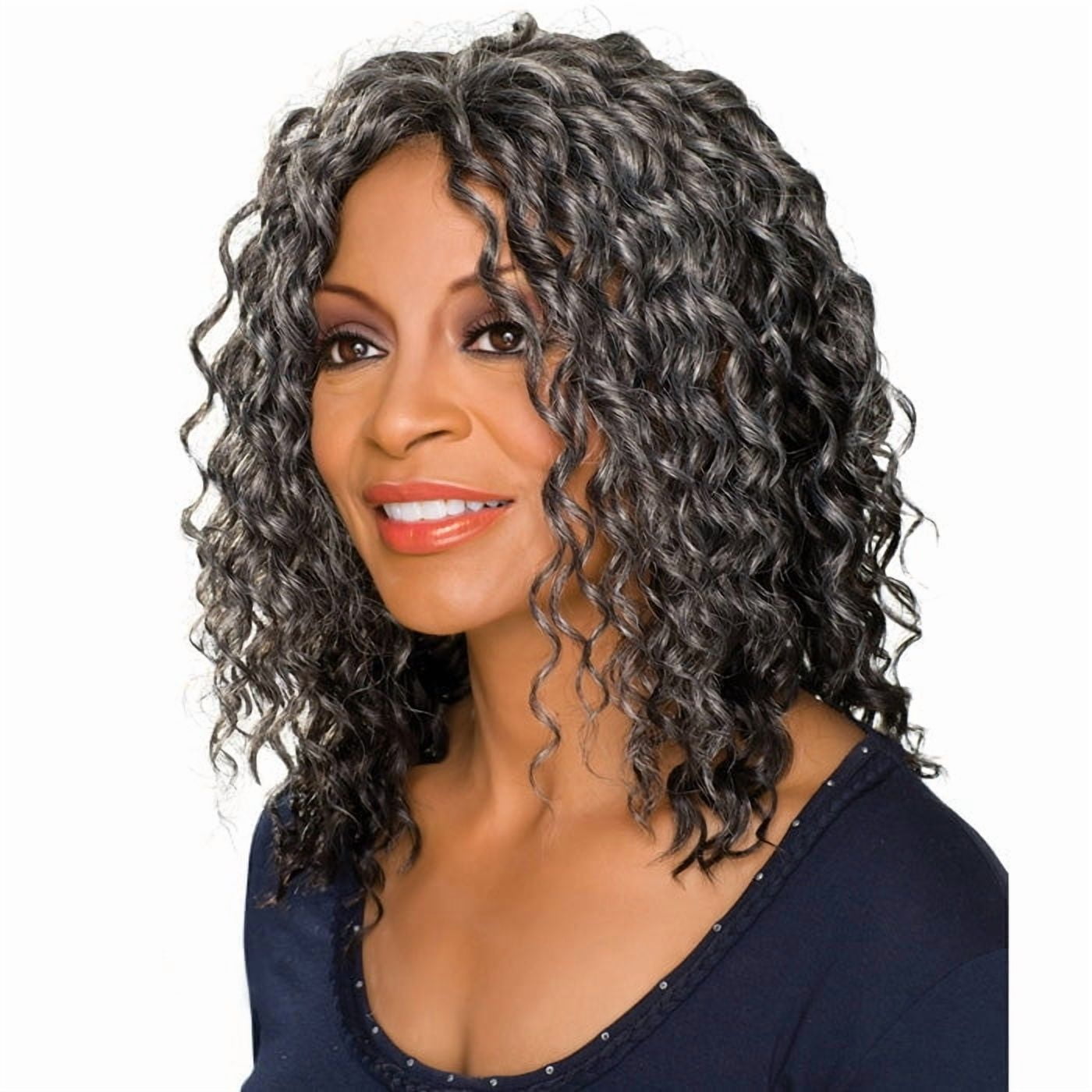 Foxy Silver Cedella Wig Syn - Color 1B
