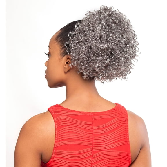 Foxy Silver (DS005) - Synthetic Ponytail in 2