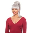 thumbnail image 1 of Foxy Silver (Duet01) - Heat Resistant Fiber Bang & Ponytail in 51, 1 of 3