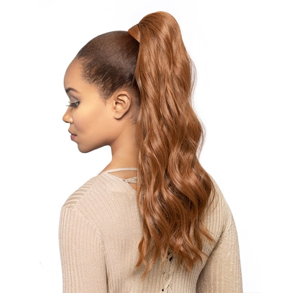 Foxy Silver (Easy Wrap Pony 1) - Heat Resistant Fiber Ponytail in F4_27