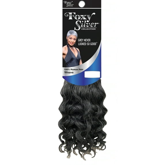 Foxy Silver (Foxy Weave - Hh Spanish Curl 10 Inch - 1 Pack) - Human Hair Weave in 280
