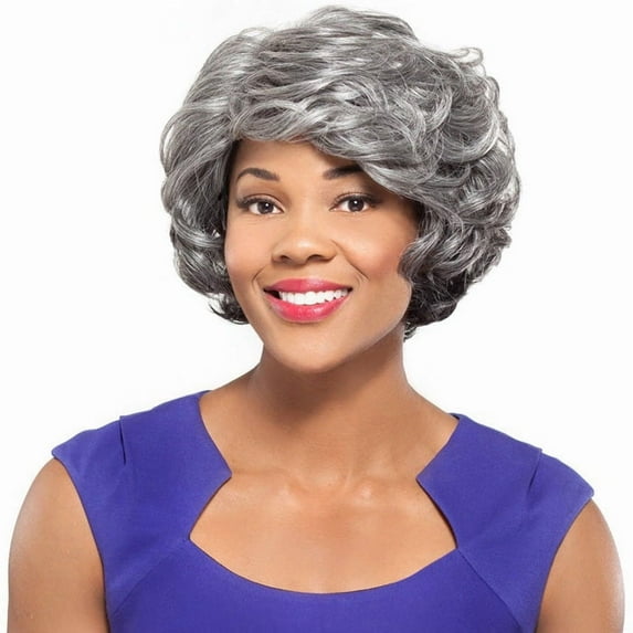 Foxy Silver Shelly Wig Syn - Color 3T34