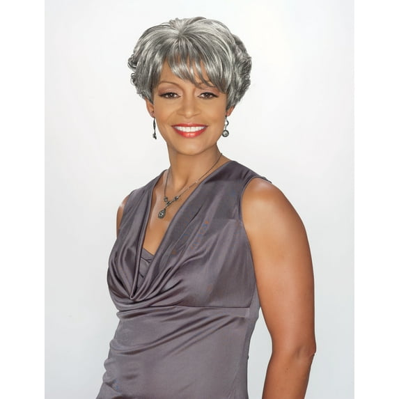 Foxy Silver Synthetic Wig - Charlotte-F1B30